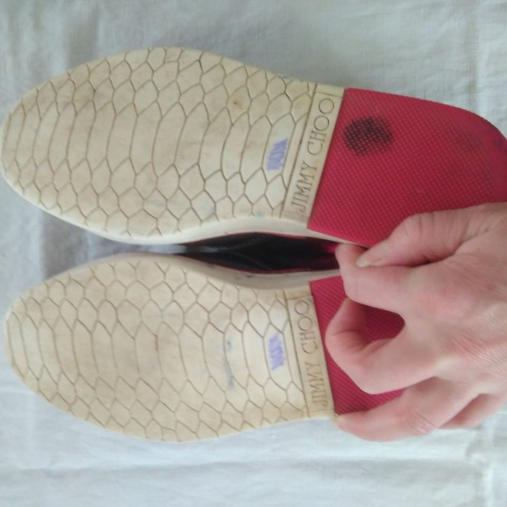 Jimmy Choo Pink Star Men's Slip-On Shoes - Picture 9 of 12